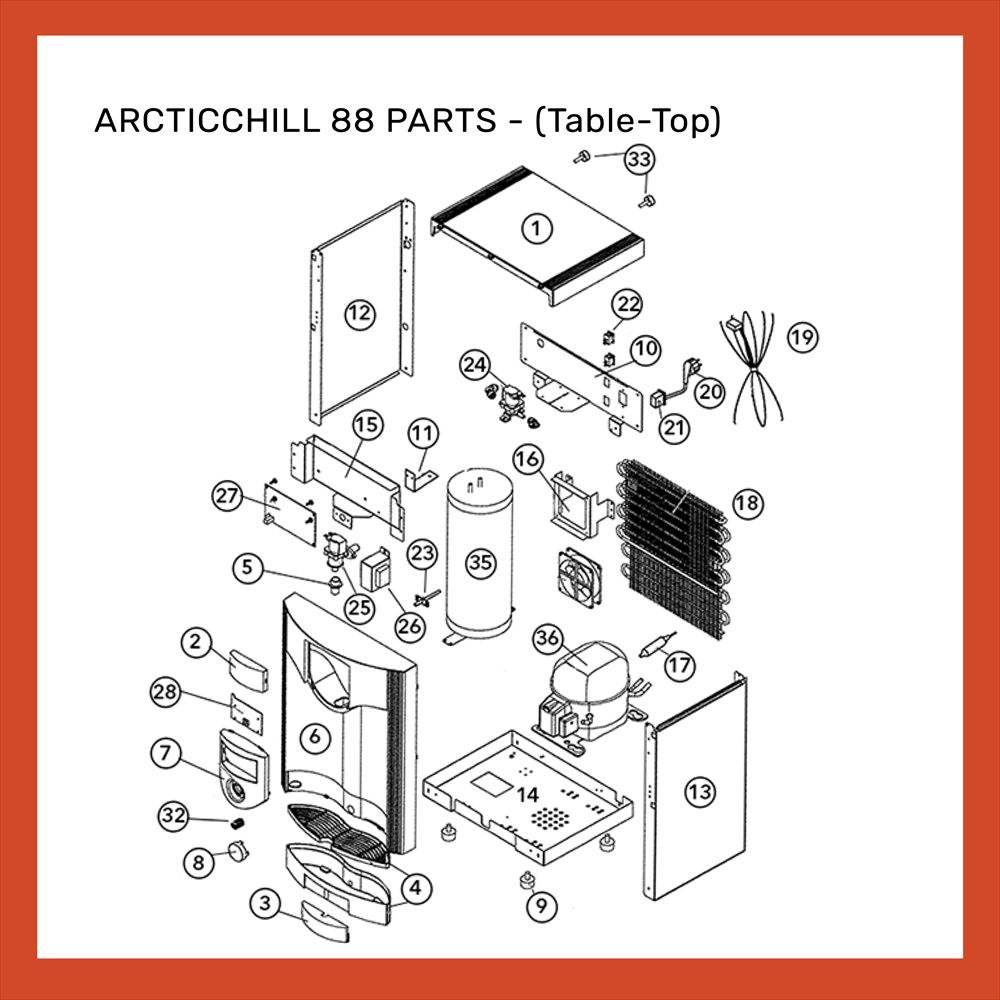 ARCTICCHILL 88 - TABLETOP PARTS 