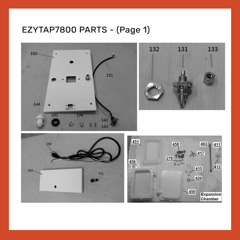 EZYTAP7800 PARTS 