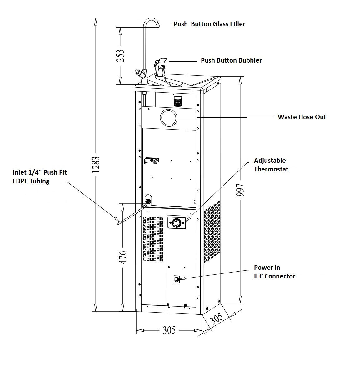 WFT6 WATER FOUNTAIN Parts